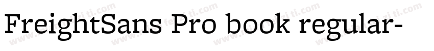 FreightSans Pro book regular字体转换
